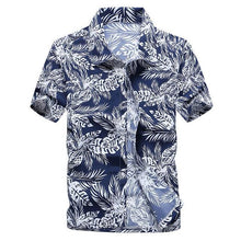 Load image into Gallery viewer, 26 Colors Summer Fashion Mens Hawaiian Shirts Short Sleeve Button Coconut Tree Print Casual Beach Aloha Shirt Plus Size 5XL