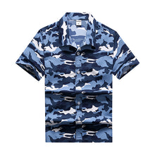 Load image into Gallery viewer, 26 Colors Summer Fashion Mens Hawaiian Shirts Short Sleeve Button Coconut Tree Print Casual Beach Aloha Shirt Plus Size 5XL