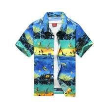 Load image into Gallery viewer, 26 Colors Summer Fashion Mens Hawaiian Shirts Short Sleeve Button Coconut Tree Print Casual Beach Aloha Shirt Plus Size 5XL