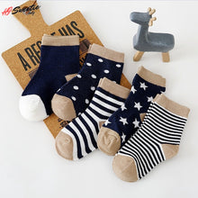 Load image into Gallery viewer, 5Pairs Baby Socks Newborn Baby Boy Socks 0-1-3-7Y Kids Pure Cotton Animal Design Fadeless Soft Children&#39;s Socks for Girls