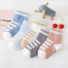 Load image into Gallery viewer, 5Pairs Baby Socks Newborn Baby Boy Socks 0-1-3-7Y Kids Pure Cotton Animal Design Fadeless Soft Children&#39;s Socks for Girls