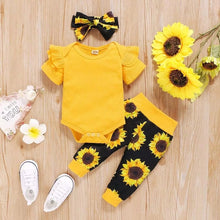 Charger l&#39;image dans la galerie, 0-24M Newborn Infant Baby Girls Ruffle T-Shirt Romper Tops Leggings Pant Outfits Clothes Set Long Sleeve Fall Winter Clothing