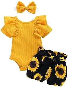 0-24M Newborn Infant Baby Girls Ruffle T-Shirt Romper Tops Leggings Pant Outfits Clothes Set Long Sleeve Fall Winter Clothing