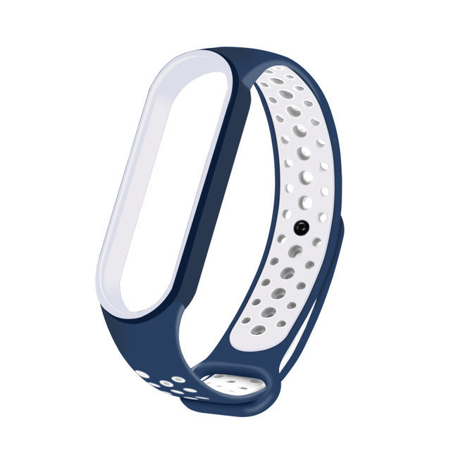 Strap For Xiaomi Mi Band 6 5, Silicone Anti-sweat Replacement Wrist Strap for MiBand 3 4, Sports Bracelet Wristband Accessories