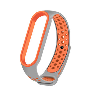 Strap For Xiaomi Mi Band 6 5, Silicone Anti-sweat Replacement Wrist Strap for MiBand 3 4, Sports Bracelet Wristband Accessories