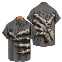 Load image into Gallery viewer, Men&#39;s Hawaiian Shirt Loose Top 5xl 3d Skull Print Shirts For Men 2022 Fashion Shirt Men Women Tee Breathable Summer Short Sleeve