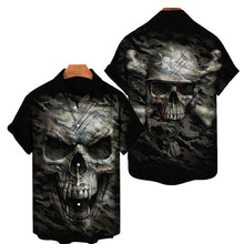 Charger l&#39;image dans la galerie, Men&#39;s Hawaiian Shirt Loose Top 5xl 3d Skull Print Shirts For Men 2022 Fashion Shirt Men Women Tee Breathable Summer Short Sleeve