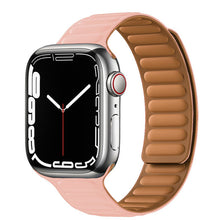 Load image into Gallery viewer, Leather Link For Apple watch band 44mm 40mm 41mm 45mm 42mm 38mm original Magnetic Loop bracelet iWatch series 3 5 4 SE 6 7 strap