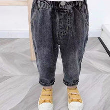 Charger l&#39;image dans la galerie, IENENS 2-7Y Fashion Boys Casual Jeans Trousers Baby Toddler Boy&#39;s Denim Pants Kids Children Slim Long Pants Bottoms Clothing