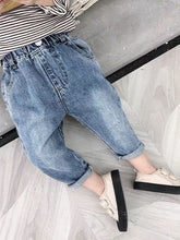 Charger l&#39;image dans la galerie, IENENS 2-7Y Fashion Boys Casual Jeans Trousers Baby Toddler Boy&#39;s Denim Pants Kids Children Slim Long Pants Bottoms Clothing