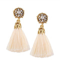 Clear line tassel tassel lady Earrings Vintage Women Boho Bohemian Earrings Long Tassel Fringe Dangle Earrings Fashion #30