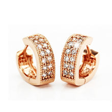 Charger l&#39;image dans la galerie, Luxury New 2019 Stud Earrings 925 Sterling Crystal Zircon Row Silver Huggie Earrings For Women Female Brincos oorbellen